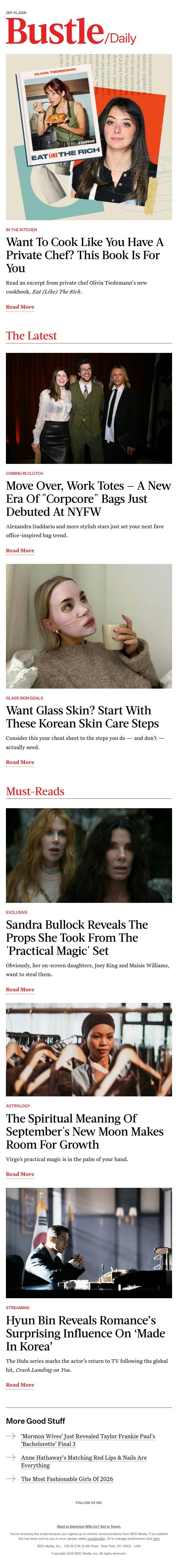 Move Over, Work Totes — A New Era Of "Corpcore" Bags Just Debuted At NYFW email from Bustle screenshot