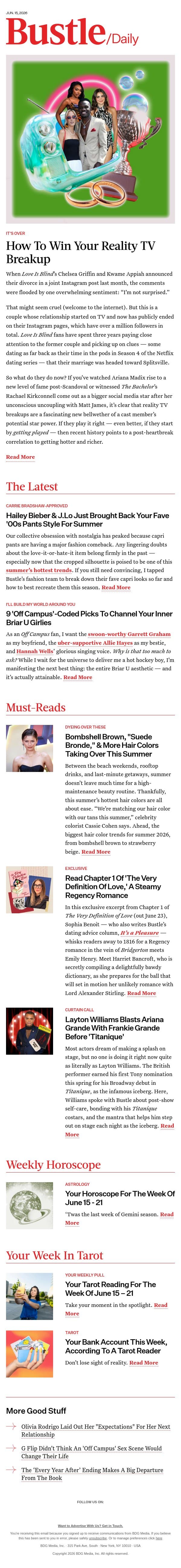 Hailey Bieber & J.Lo Just Brought Back Your Fave '00s Pants Style For Summer email from Bustle screenshot