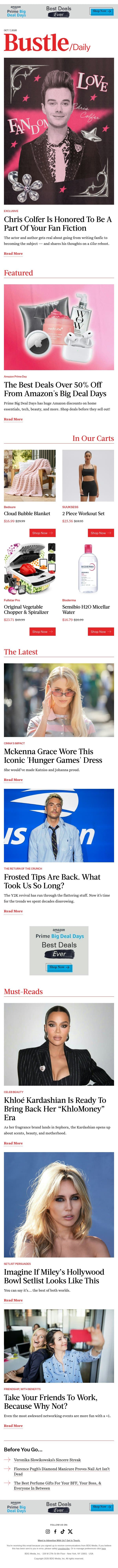 Mckenna Grace Wore This Iconic 'Hunger Games' Dress email from Bustle screenshot