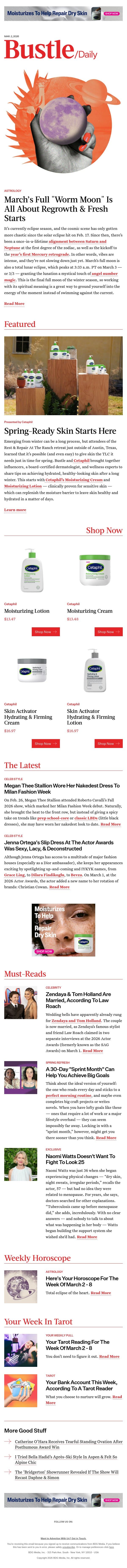 Jenna Ortega's Slip Dress At The Actor Awards Was Sexy, Lacy, & Deconstructed email from Bustle screenshot