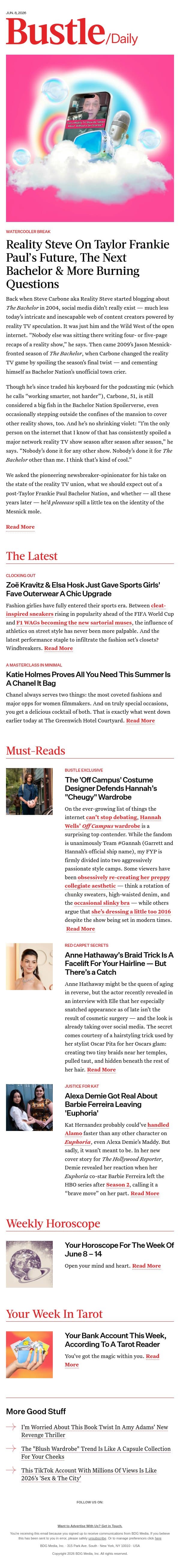 Zoë Kravitz & Elsa Hosk Just Gave Sports Girls' Fave Outerwear A Chic Upgrade email from Bustle screenshot