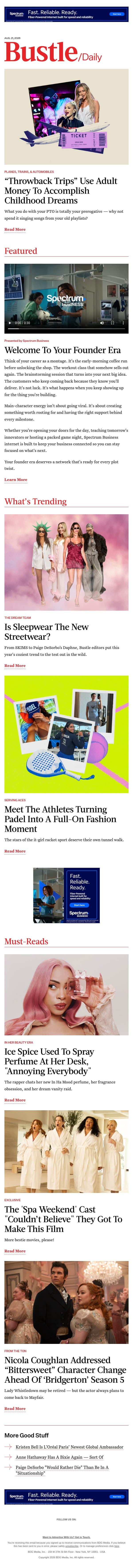 Is Sleepwear The New Streetwear? We Put SKIMS, Daphne, SYRN, & More To The Test email from Bustle screenshot