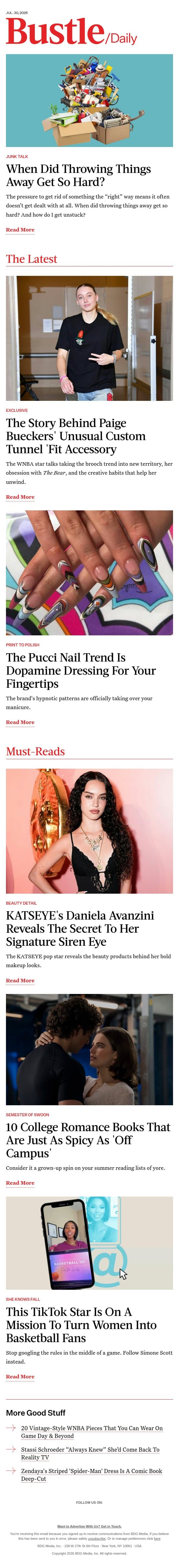 10 College Romance Books That Are Just As Spicy As 'Off Campus' email from Bustle screenshot