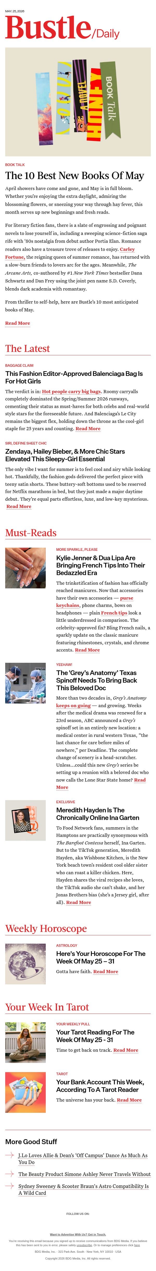 Zendaya, Hailey Bieber, & More Chic Stars Elevated This Sleepy-Girl Essential email from Bustle screenshot