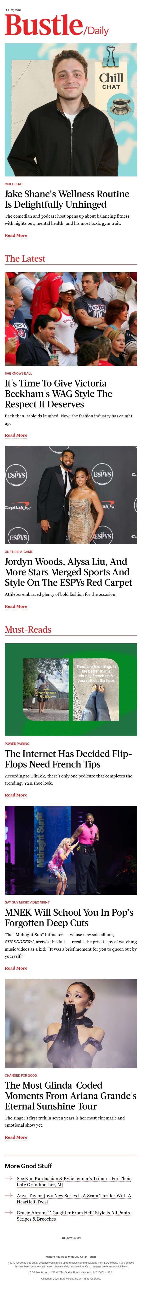 It's Time To Give Victoria Beckham's WAG Style The Respect It Deserves email from Bustle screenshot