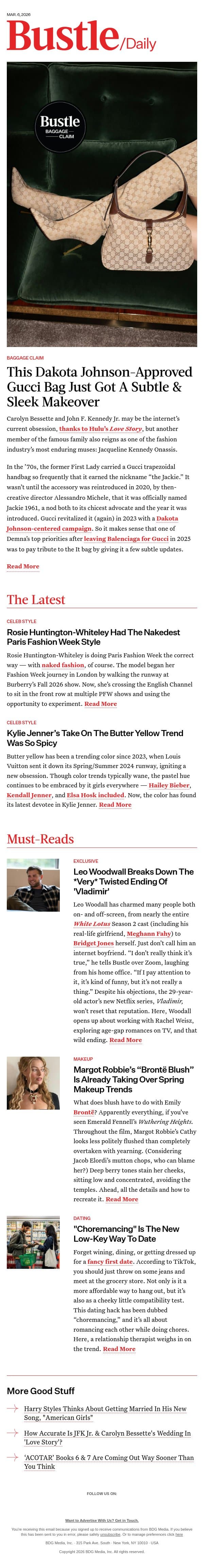 Rosie Huntington-Whiteley Had The Nakedest Paris Fashion Week Style email from Bustle screenshot