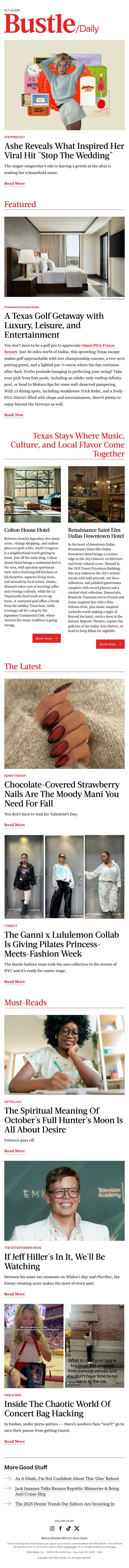 The Spiritual Meaning Of October's Full Hunter's Moon Is All About Desire email from Bustle screenshot