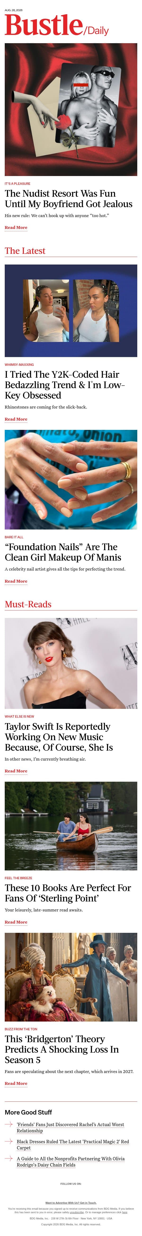 My Boyfriend Wants An Open Relationship... Just Not With Anyone "Too Hot" email from Bustle screenshot