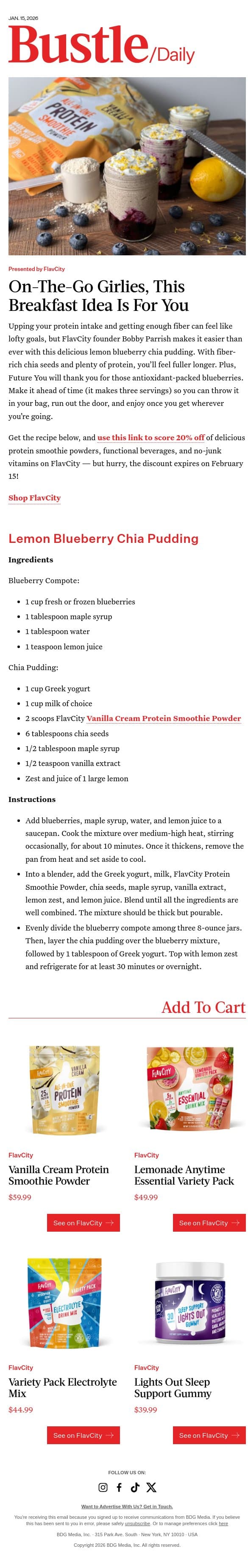 The Easy Protein-Packed Breakfast You’ll Be Making On Repeat email from Bustle screenshot