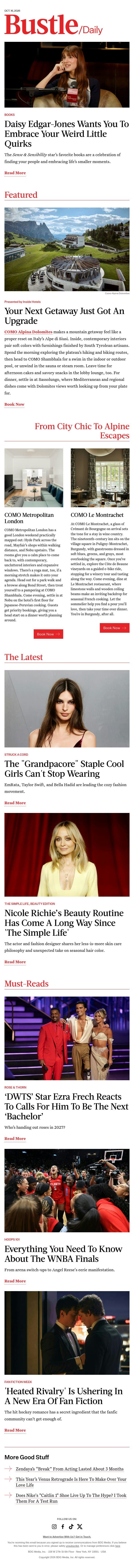 The 1 "Grandpacore" Item Cool Girls Like EmRata & Bella Hadid Can't Stop Wearing email from Bustle screenshot