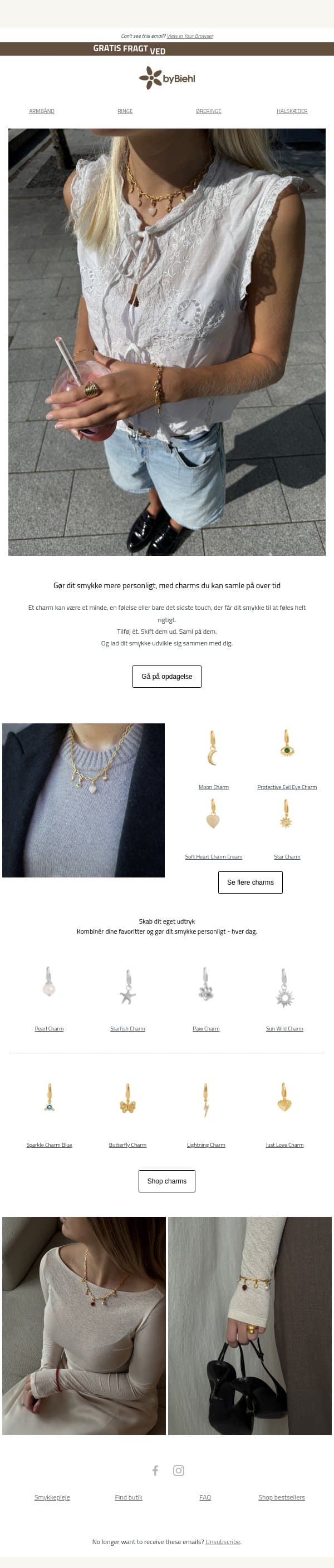 Dit smykke mangler måske én sidste ting?💫 email from ByBiehl screenshot