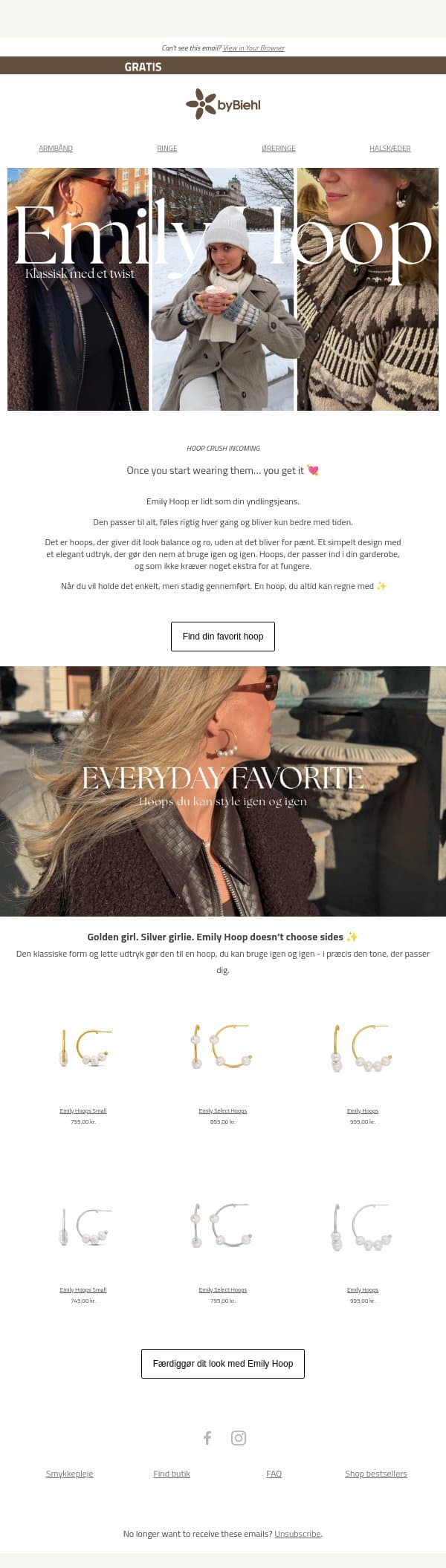 Klassiske hoops med et moderne twist ✨ email from ByBiehl screenshot