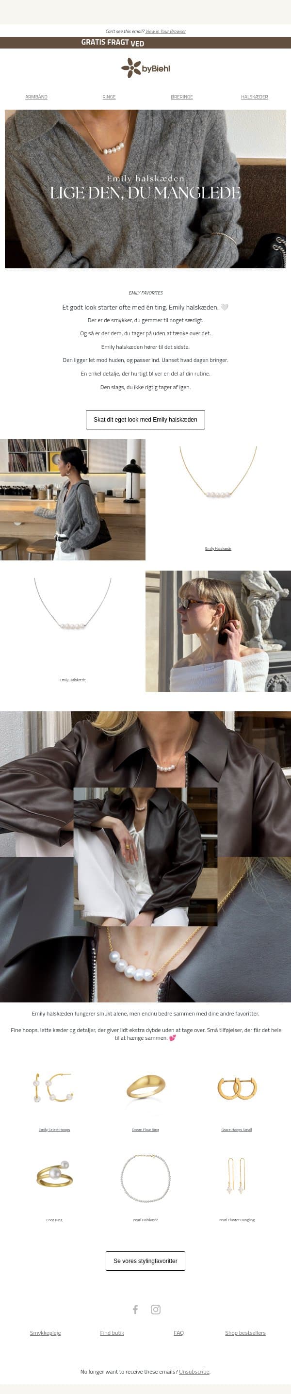 Gør outfittet færdigt! Du kommer ikke til at tage den af 💕 email from ByBiehl screenshot