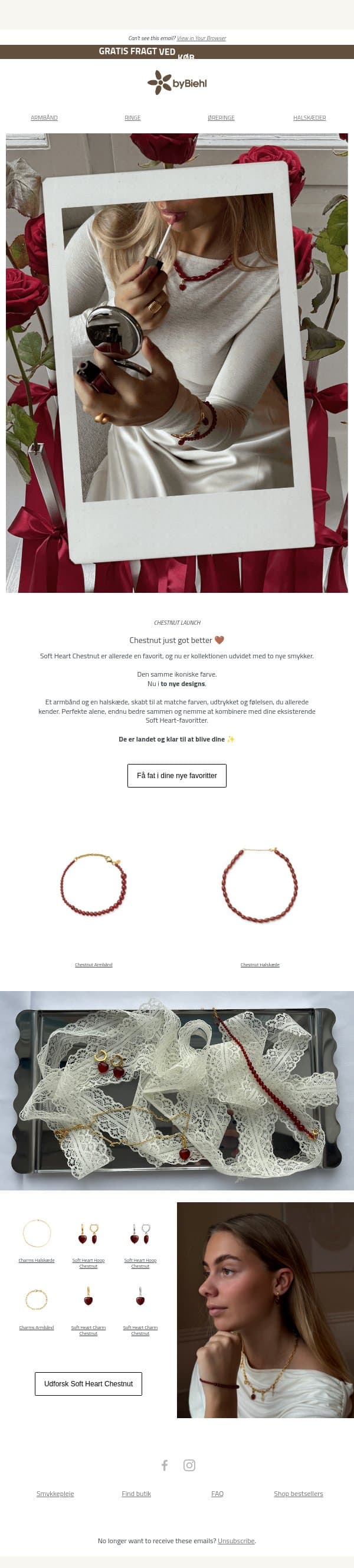 A little more love in Chestnut ♥️ email from ByBiehl screenshot