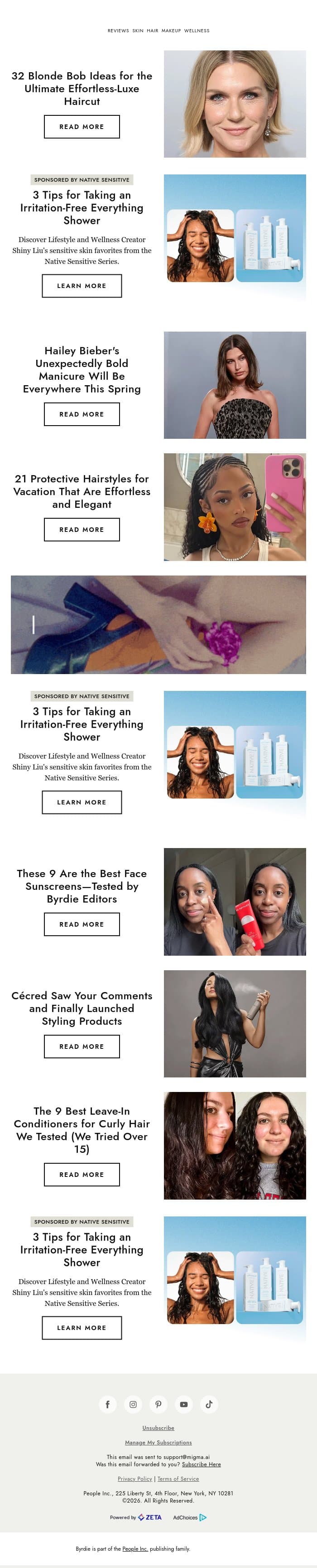 32 blonde bob ideas for the ultimate effortless-luxe haircut email from Byrdie screenshot