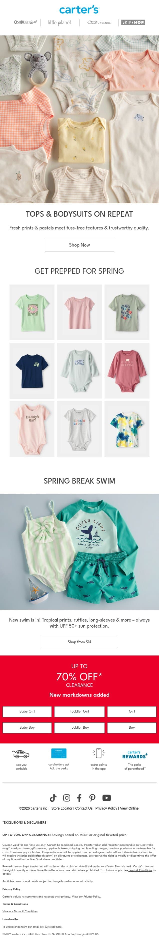 Tops, bodysuits, REPEAT ✨ email from Carter's screenshot