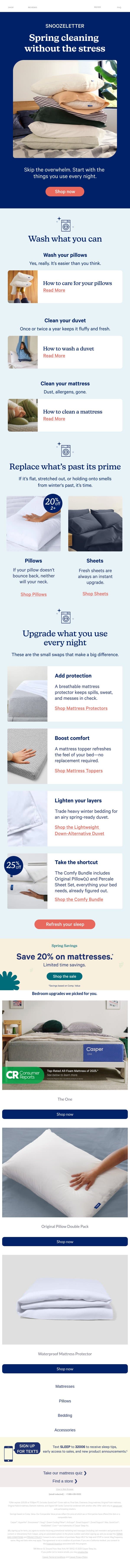 A better way to spring clean email from Casper screenshot