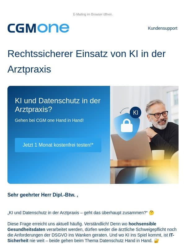 So profitieren Sie von KI – ohne Kompromisse beim Datenschutz ✅ email from CGM
