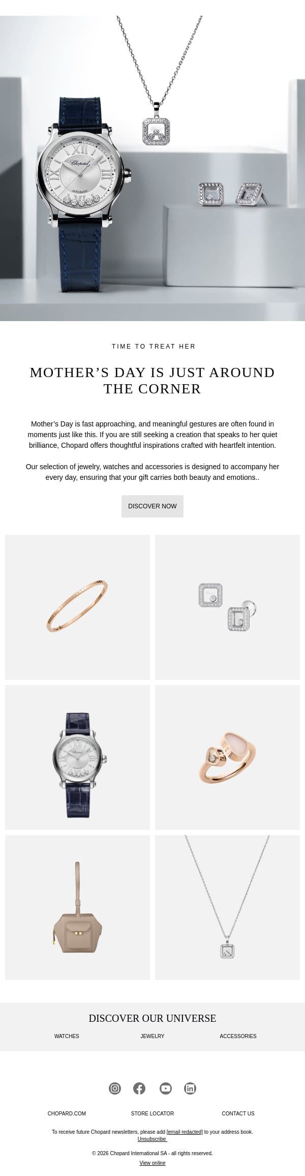 Still Searching for the Perfect Gift? email from Chopard screenshot