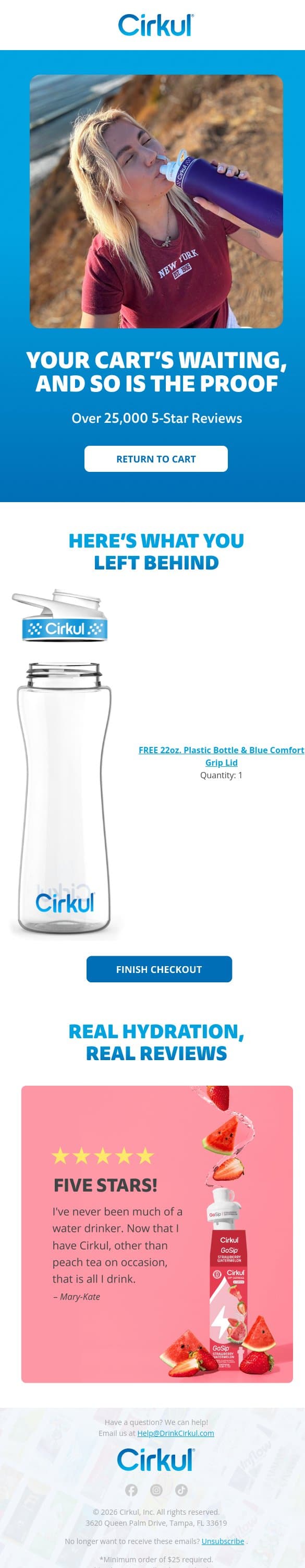 Your Cirkul Order Expires Soon! email from Cirkul screenshot
