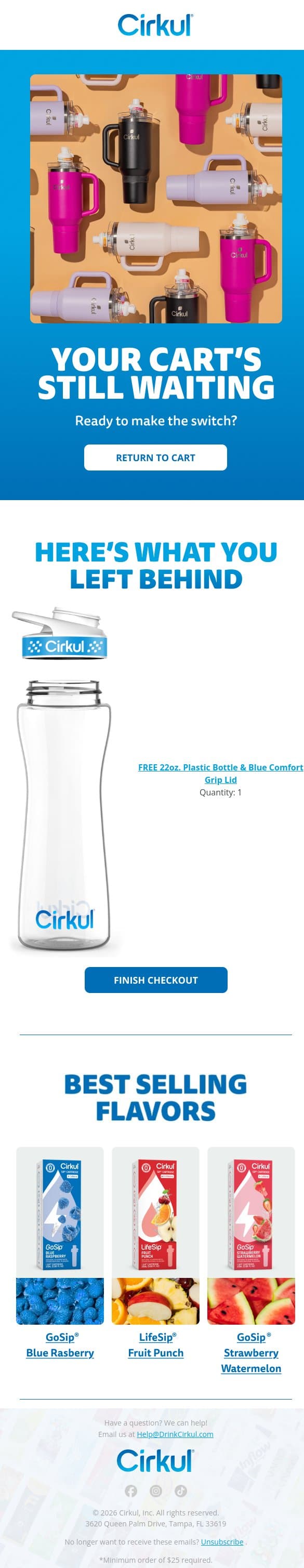 Cirkul’s Ready to Change Your Life email from Cirkul screenshot