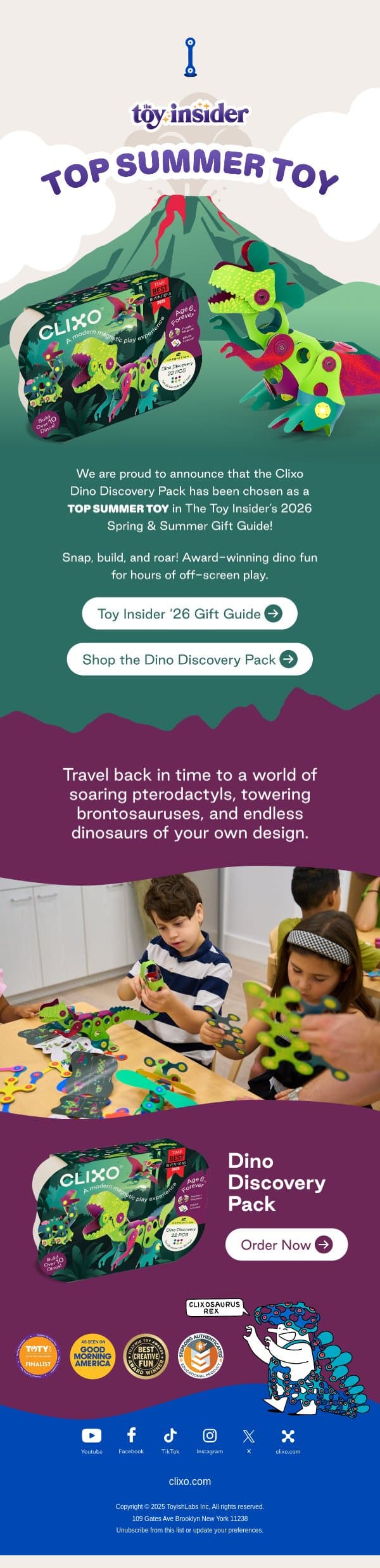 As seen in The Toy Insider’s 2026 Gift Guide 😎 email from Clixo screenshot