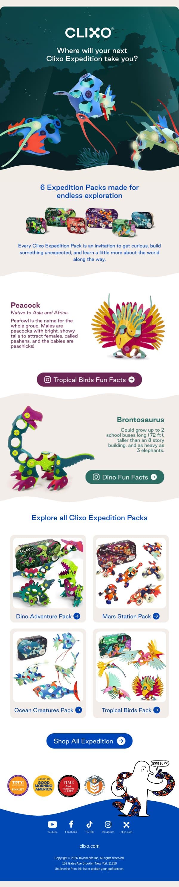 Where will your next Clixo Expedition take you? 🌎 email from Clixo screenshot