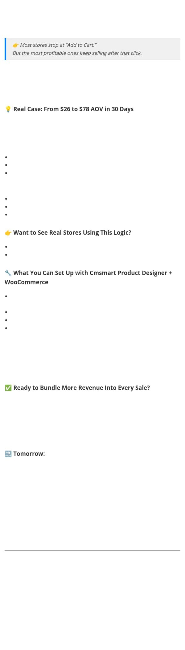 📩 Day 17 – Triple Your AOV with Smart Bundles and Upsells email from CMSMART screenshot