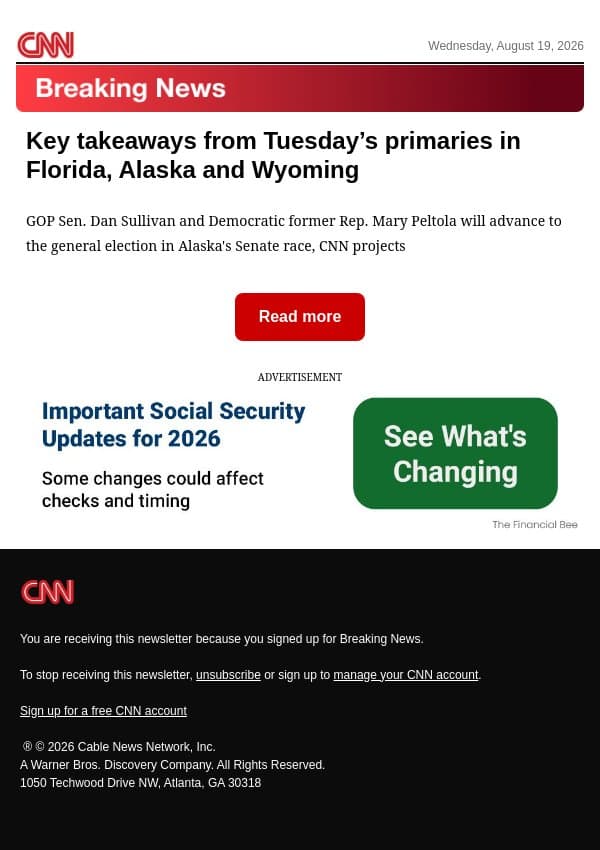 Key takeaways from Tuesday’s primaries in Florida, Alaska and Wyoming email from CNN screenshot