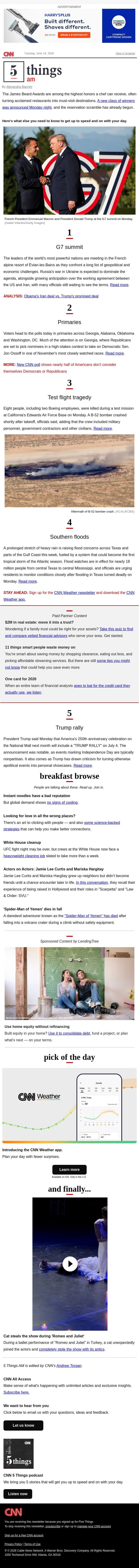 World leaders convene at G7 summit email from CNN screenshot