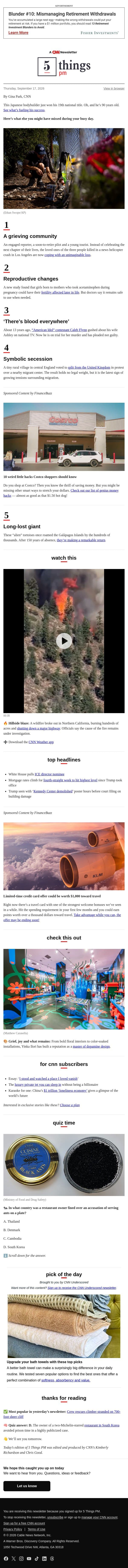 A grieving community, prenatal acetaminophen, ‘alien tortoises’ email from CNN screenshot