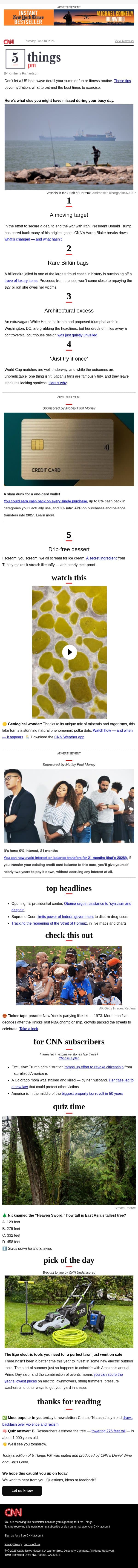Scaled-back goals, billionaire’s Birkin bags, melt-proof ice cream email from CNN screenshot