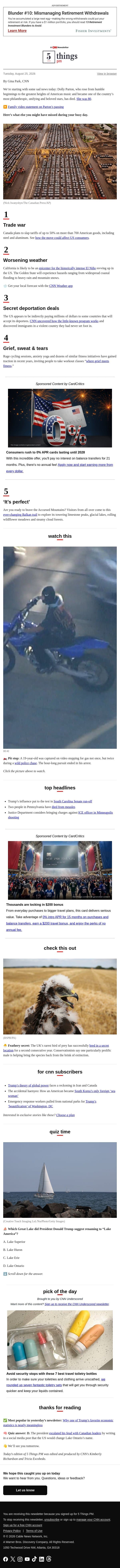 Dolly Parton's legacy, growing trade war, epic hiking trail email from CNN screenshot