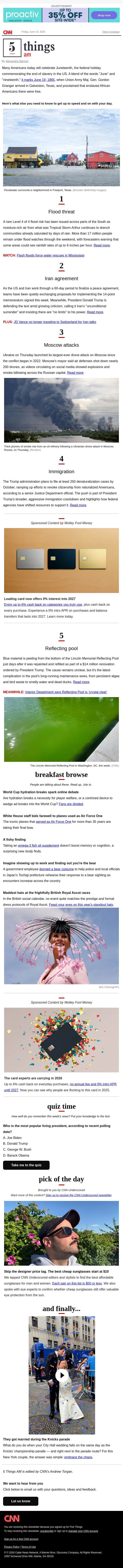 Days of rain drench the Gulf Coast email from CNN screenshot