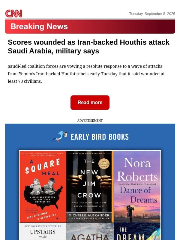 Scores wounded as Iran-backed Houthis attack Saudi Arabia, military says email from CNN