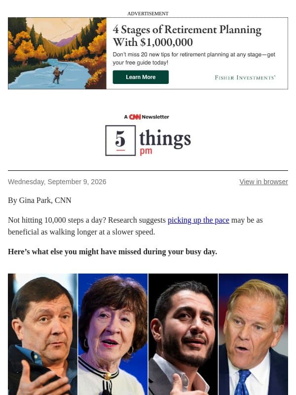 Senate poll surprises, colon cancer clues, high-wire heist email from CNN