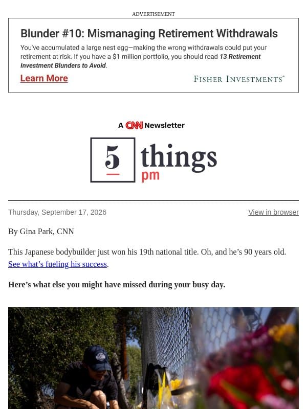 A grieving community, prenatal acetaminophen, ‘alien tortoises’ email from CNN