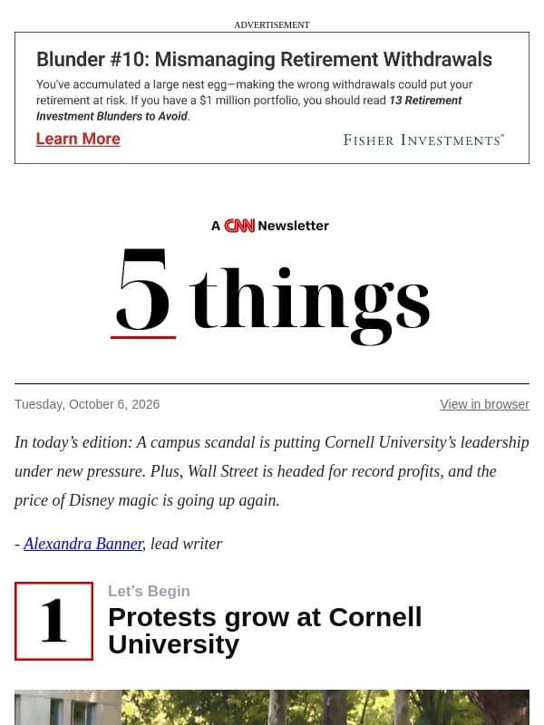 Protests sweep Cornell University campus email from CNN