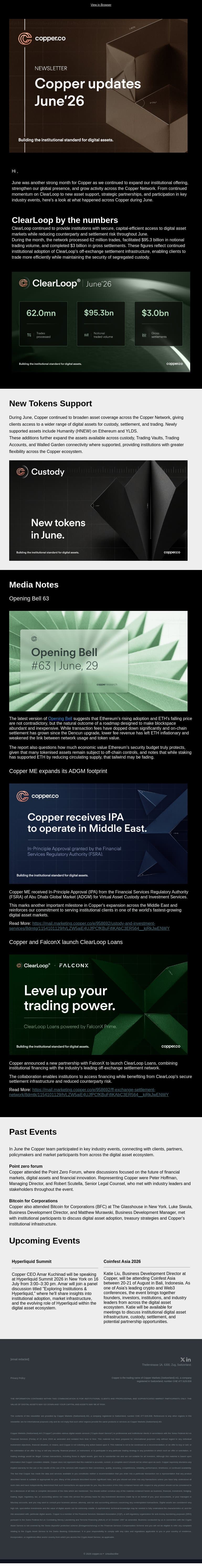 Copper.co June Recap email from Copper screenshot