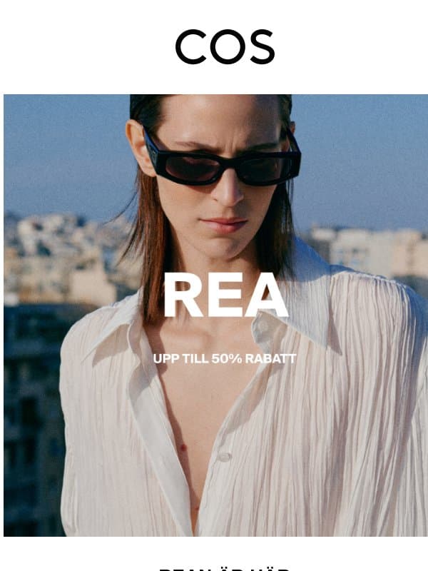 Rean är live: upp till 50% rabatt email from COS