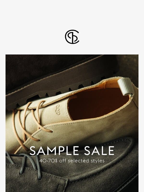 Stockholm Sample Sale: 5–6 November email from CQP