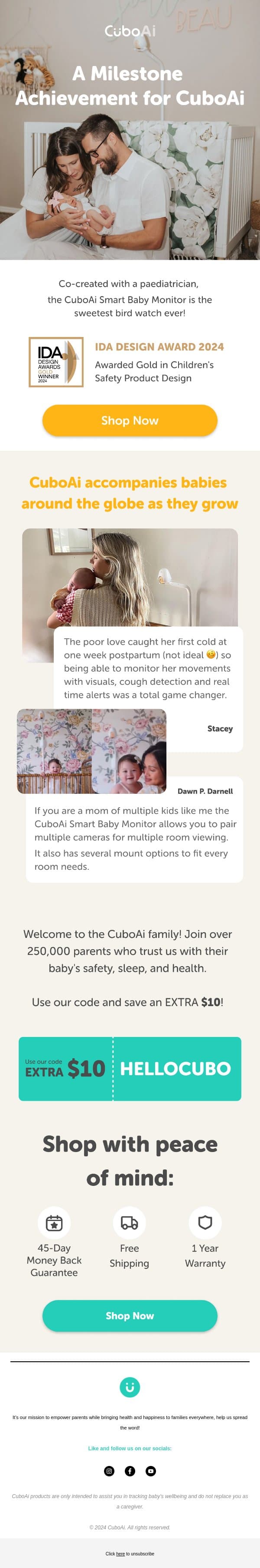 Hear from Parents About Their Experience with CuboAi 👶 email from Cubo Ai screenshot