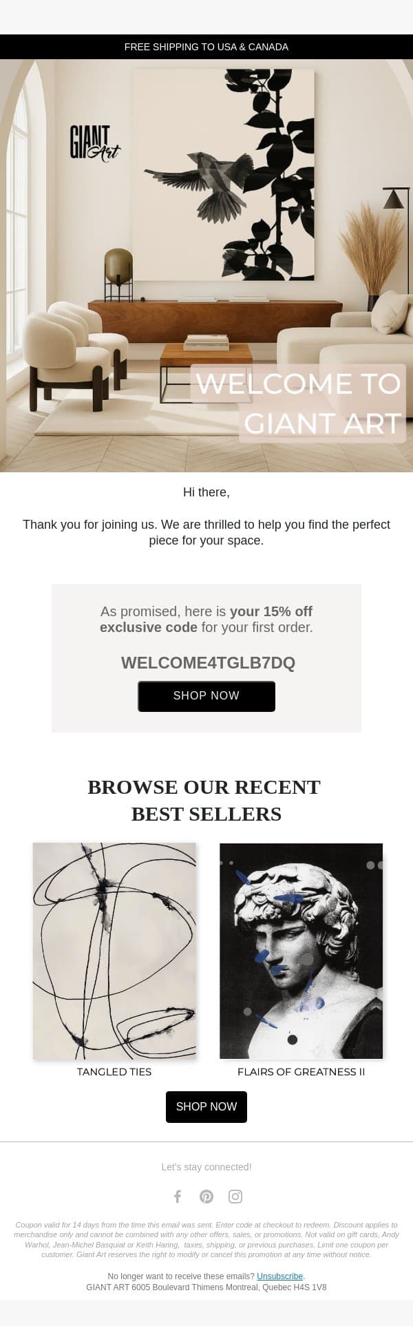 You’re on the list! (Your gift is inside) email from Curioos screenshot