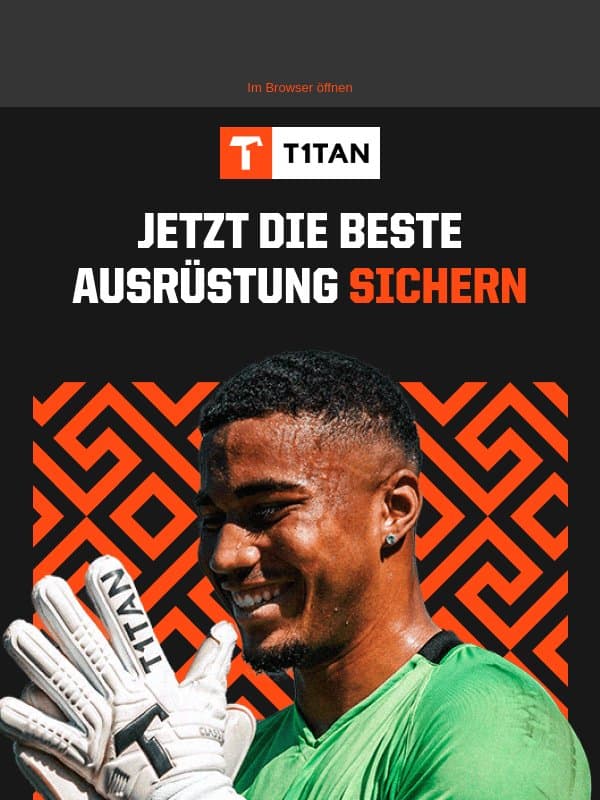 Egal ob Amateur oder Profi! Mit T1TAN zum Ziel email from De