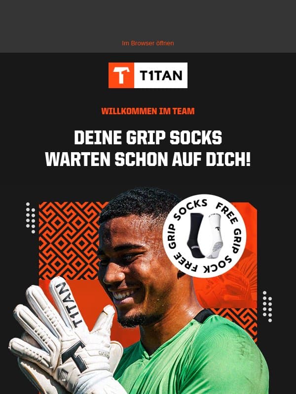 Willkommen bei T1TAN!🧤 email from De