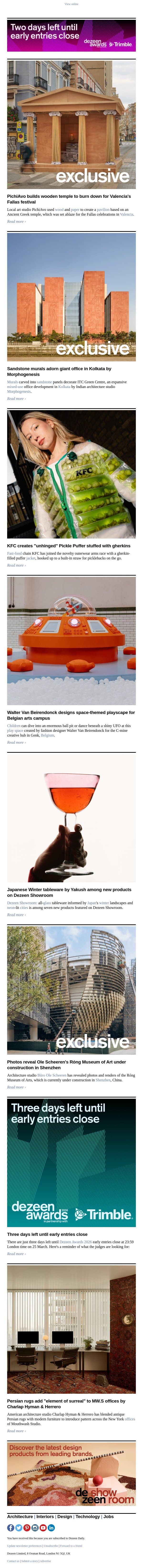 Classical wooden temple | Pickle Puffer | Ole Scheeren museum email from Dezeen screenshot