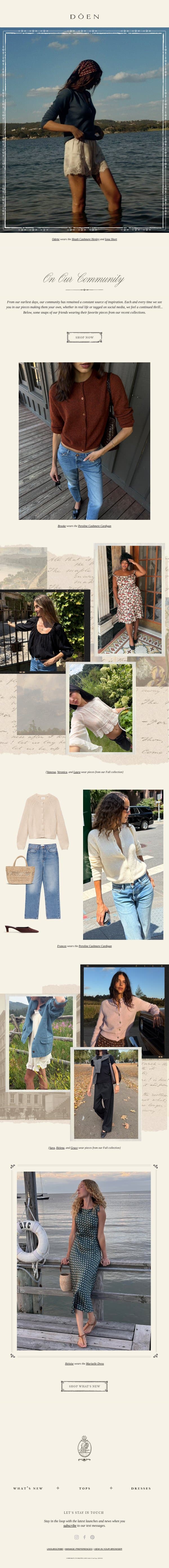 DÔEN on Friends 💌 email from Doen screenshot