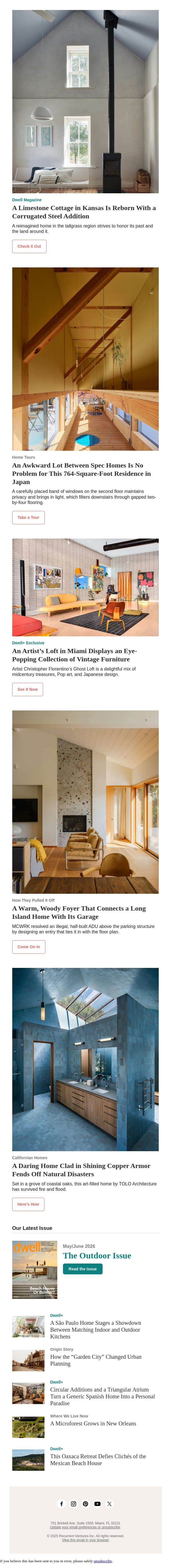 A 764-Square-Foot Home Makes an Awkward Lot Between Spec Homes Work email from Dwell screenshot