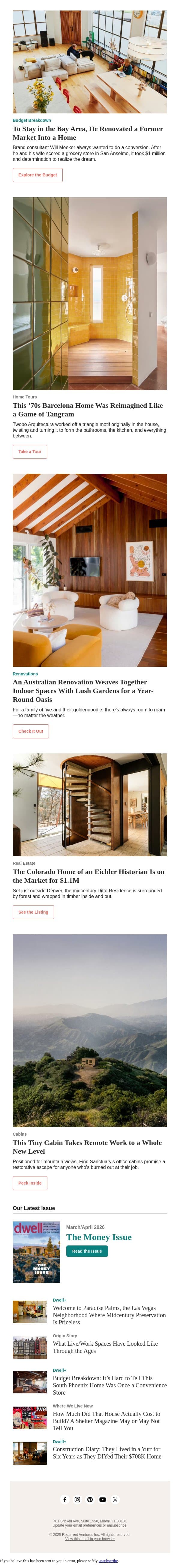 This ’70s House Was Reimagined Like a Game of Tangram email from Dwell screenshot