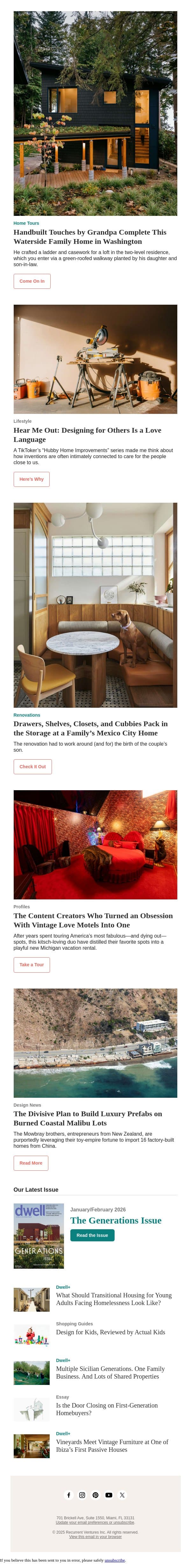 The Sixth Love Language Is DIY email from Dwell screenshot